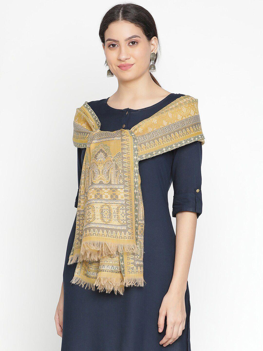 shingora ethnic motifs woven design stole