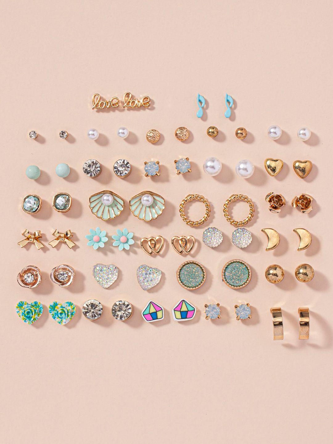 shining diva fashion multicoloured contemporary studs earrings