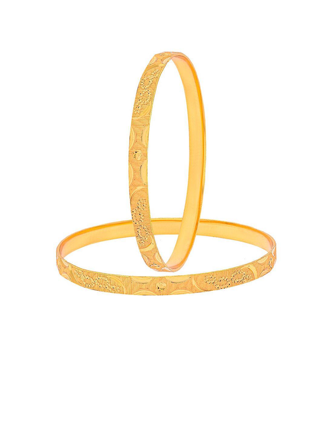 shining jewel - by shivansh set of 4 gold-plated bangles