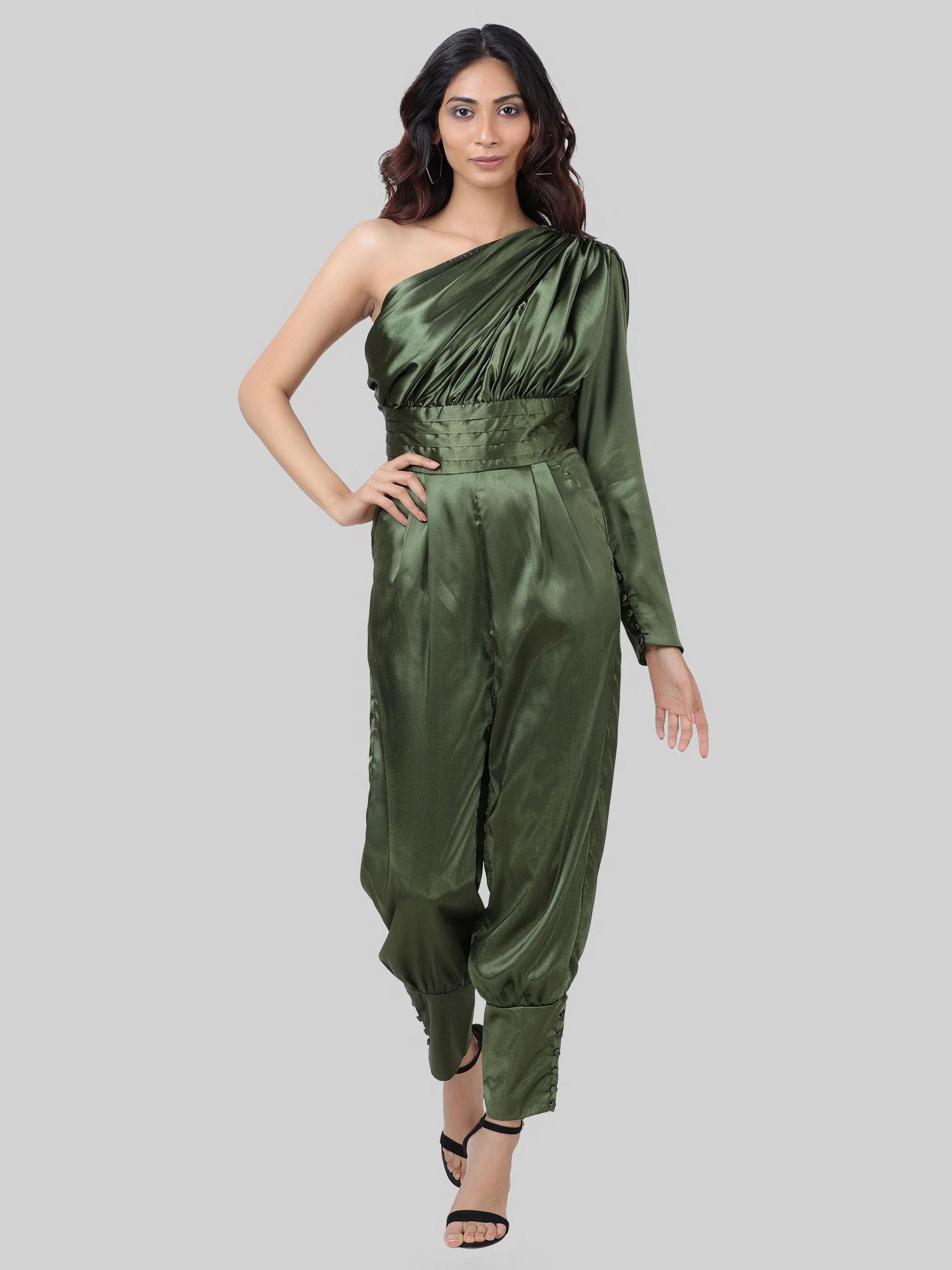 shining star green jumpsuit