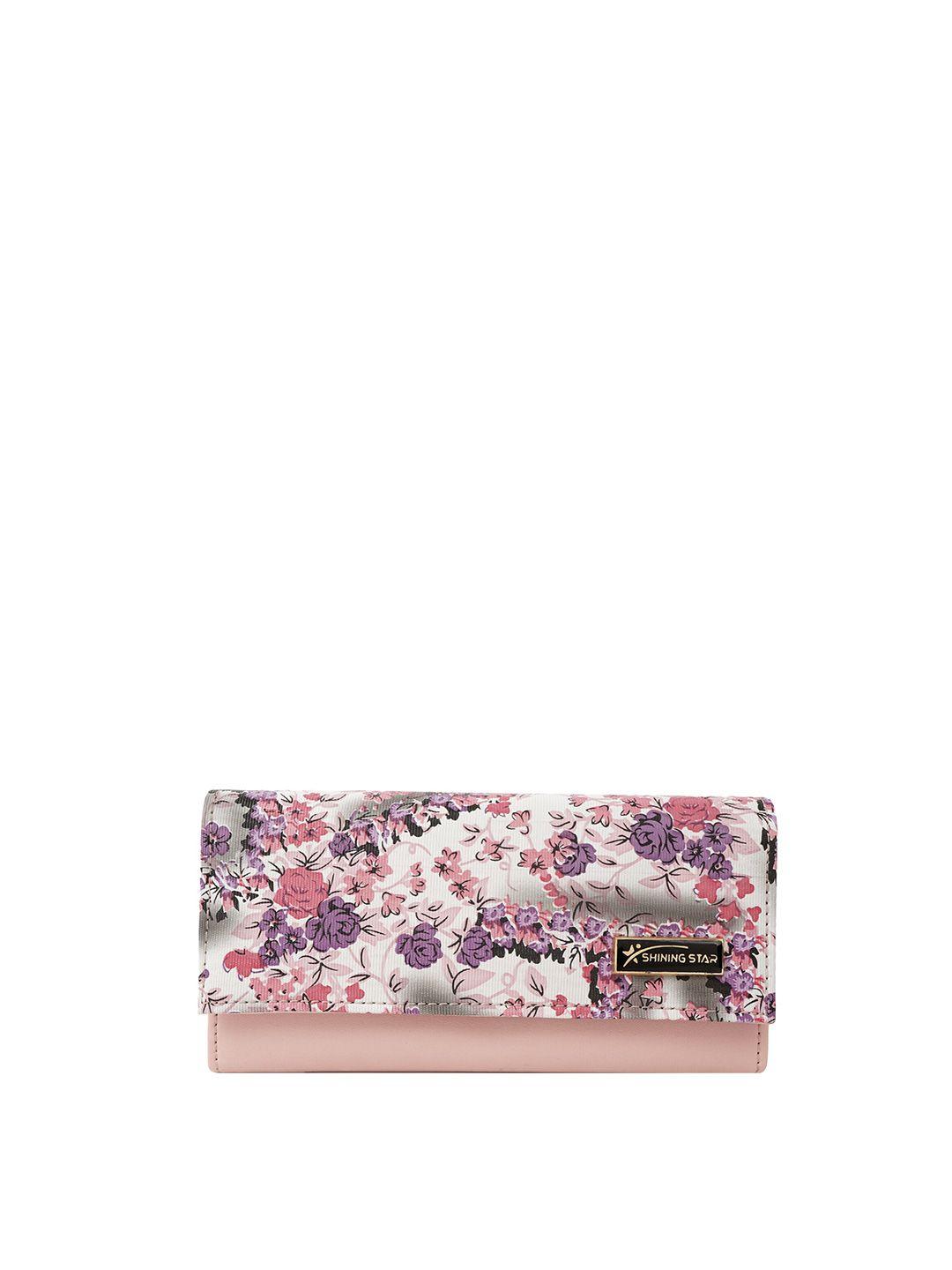 shining star water resistant printed purse clutch