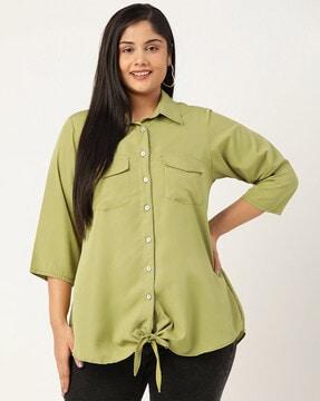 shirt with patch pockets