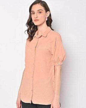 shirt with puff sleeves