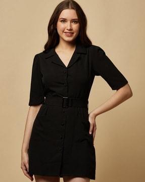 shirt dress with belt