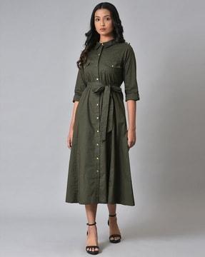 shirt dress with belt