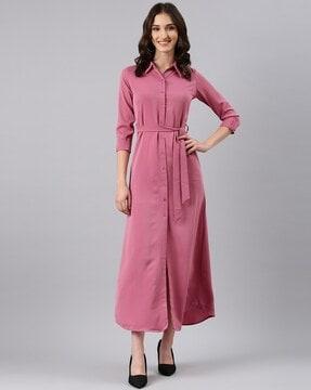 shirt dress with belt