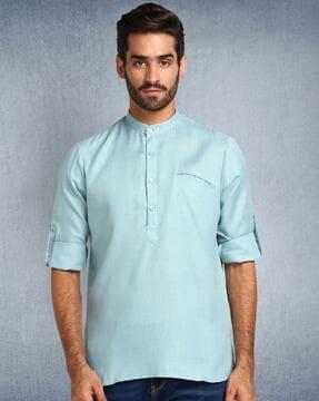 shirt kurta with inwards pocket