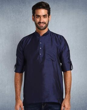 shirt kurta with mandarin collar