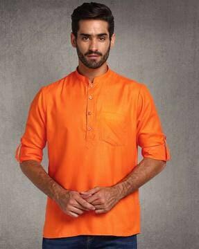 shirt kurta with mandarin collar