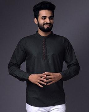 shirt kurta with mandarin collar