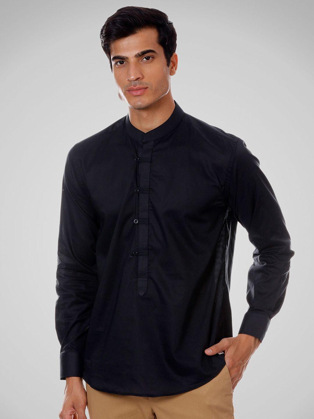 shirt theory men black comfort casual shirt