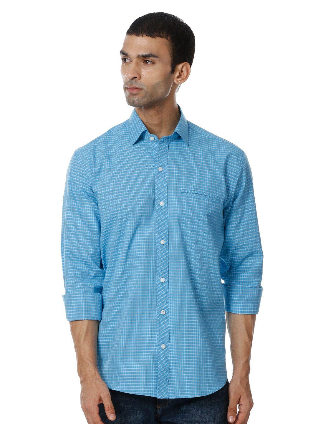 shirt theory men blue comfort casual shirt