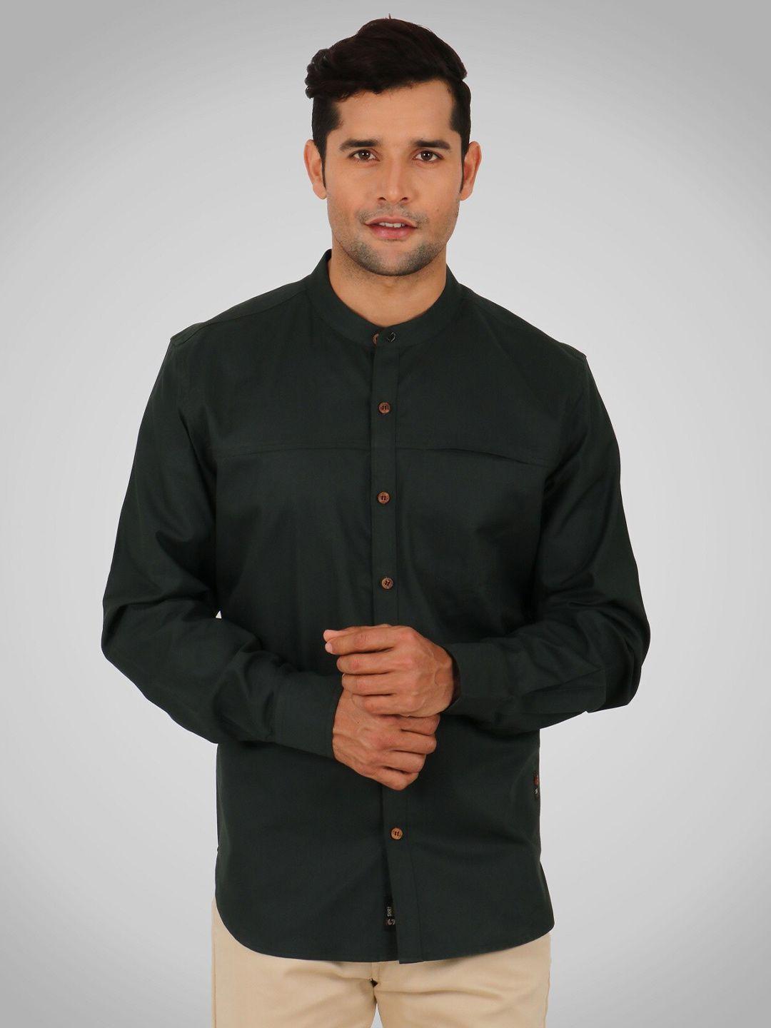 shirt theory men green comfort casual shirt