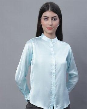 shirt with mandarin collar