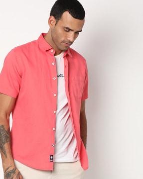 shirt with patch pocket