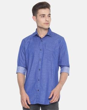 shirt with patch pocket