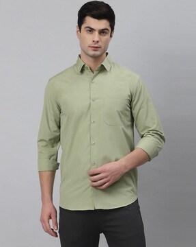 shirt with patch pocket