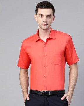 shirt with patch pocket