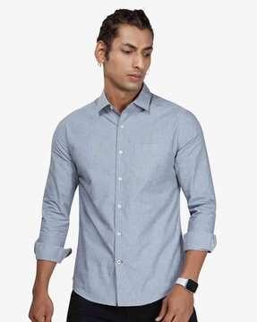 shirt with patch pocket