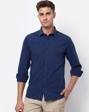 shirt with patch pocket