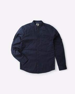 shirt with patch pocket