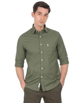 shirt with patch pocket