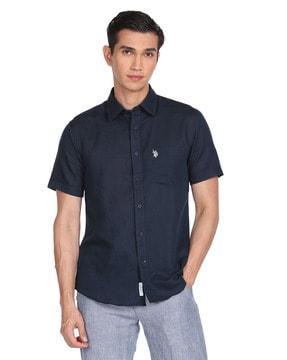 shirt with patch pocket