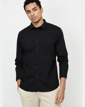 shirt with patch pocket