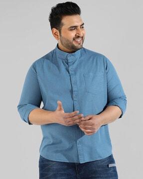 shirt with patch pocket