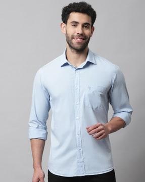 shirt with patch pocket