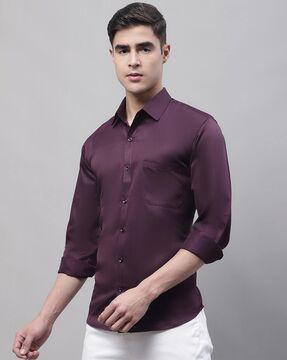 shirt with patch pocket