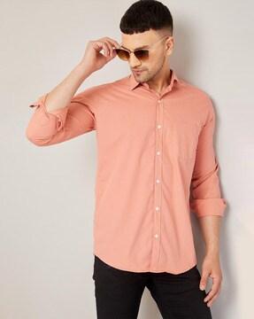 shirt with patch pocket