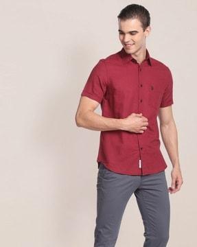 shirt with patch pocket