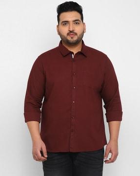 shirt with patch pocket