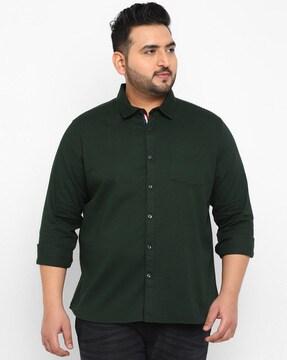 shirt with patch pocket