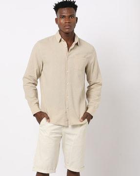 shirt with patch pocket