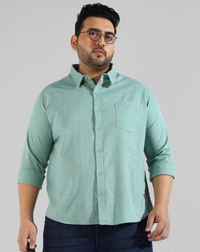 shirt with patch pocket