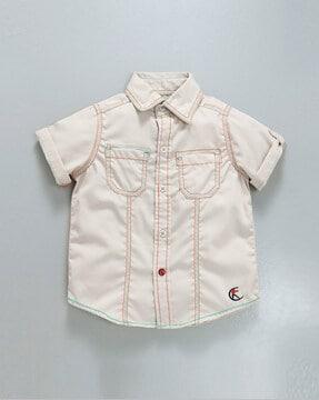 shirt with patch pockets
