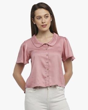 shirt with peter pan collar