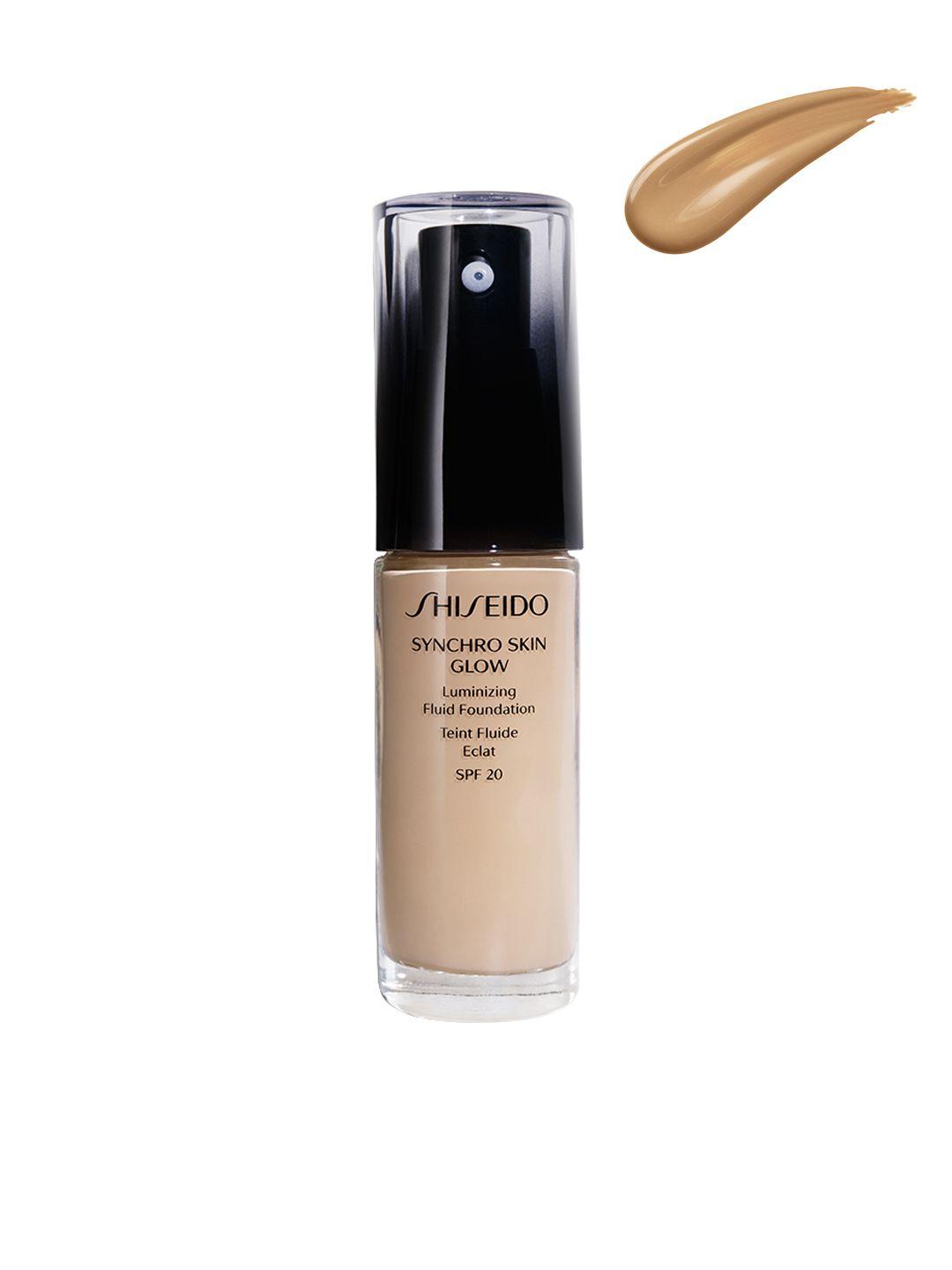 shiseido syncro skin glow spf 20 golden 5 luminizing fluid foundation 30ml