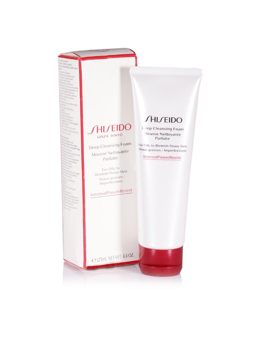 shiseido unisex deep cleansing foam face wash 125 ml