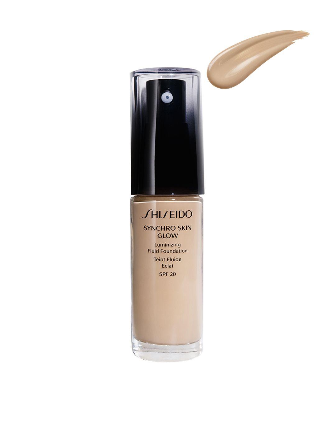 shiseido women neutral 3 synchro skin glow luminizing fluid foundation 30ml
