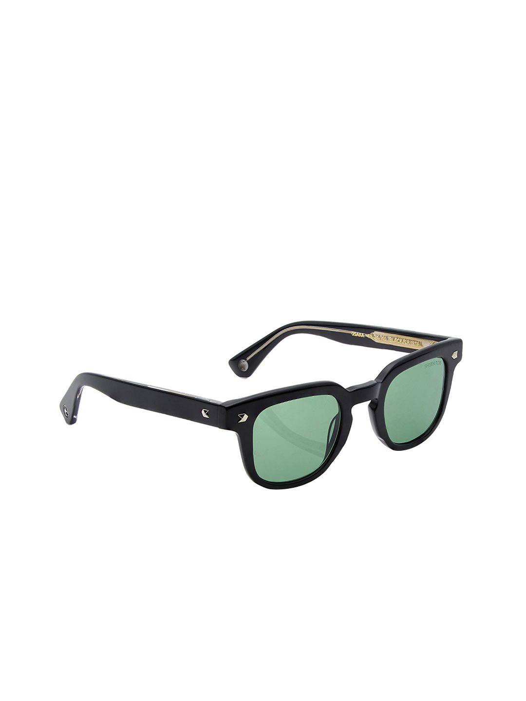 shisen fox osaka unisex square sunglasses with uv protected lens sg056