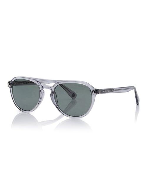 shisen fox dark green aviator unisex sunglasses