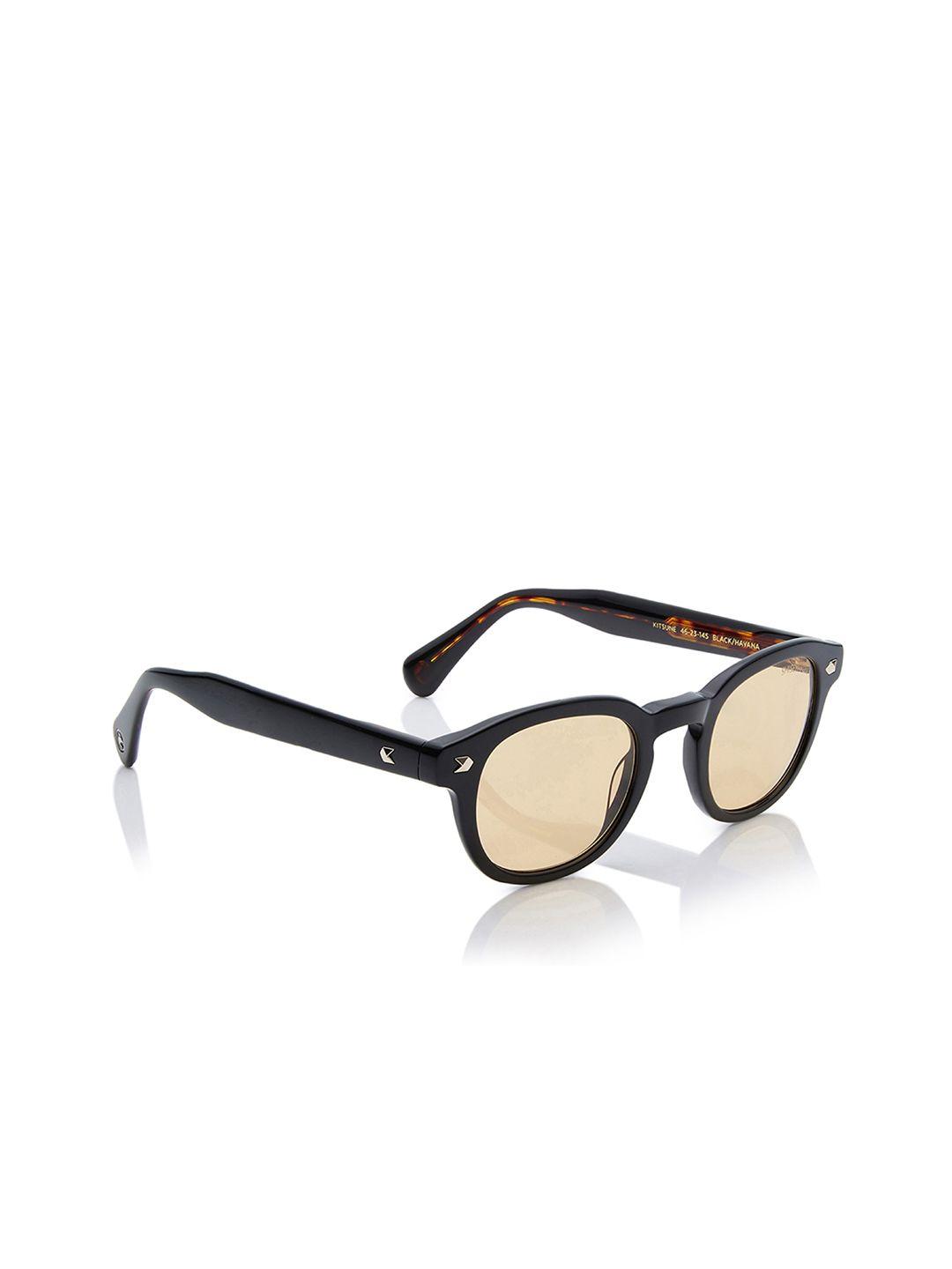 shisen fox kitsune unisex round sunglasses with uv protected lens sg020