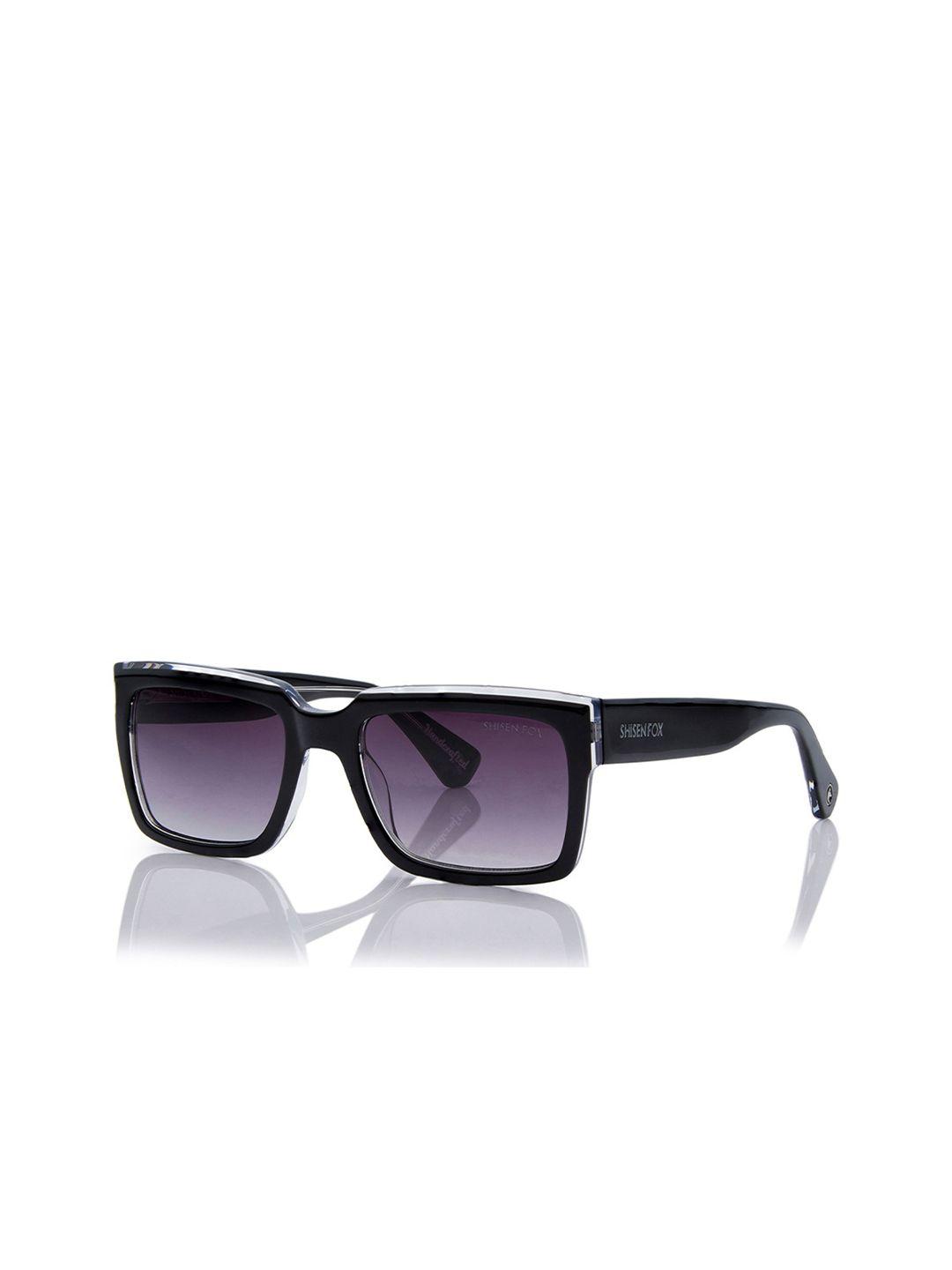 shisen fox kokoro unisex square sunglasses with uv protected lens