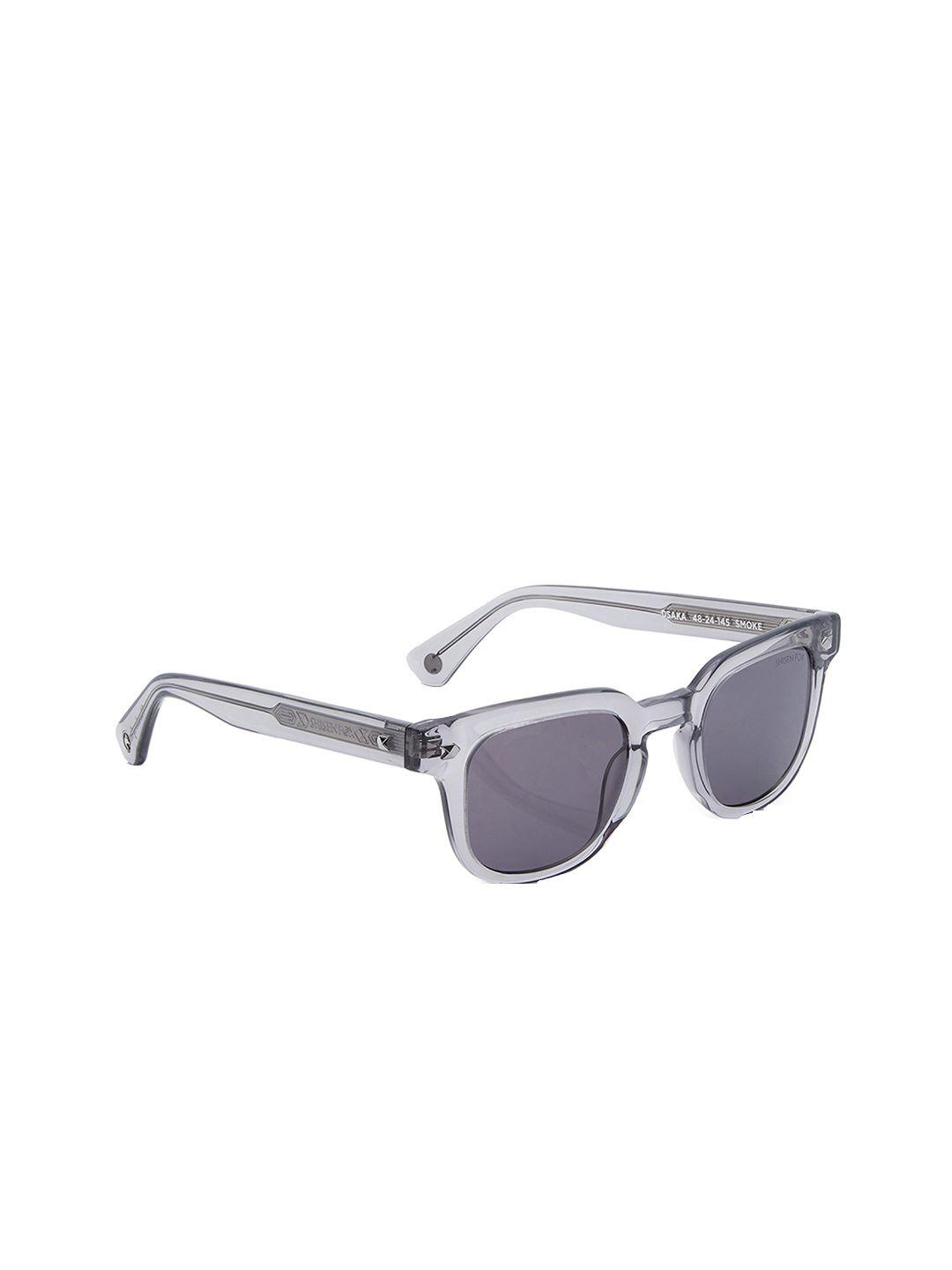 shisen fox osaka unisex square sunglasses with uv protected lens sg059