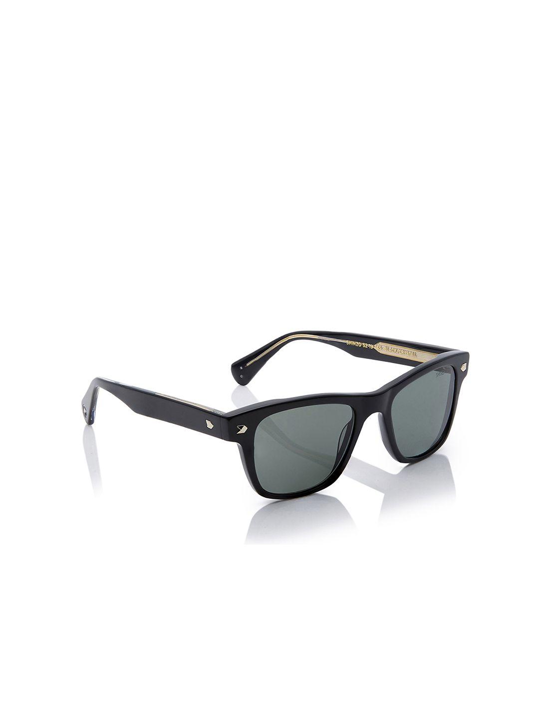 shisen fox shinzo unisex square sunglasses with uv protected lens sg043