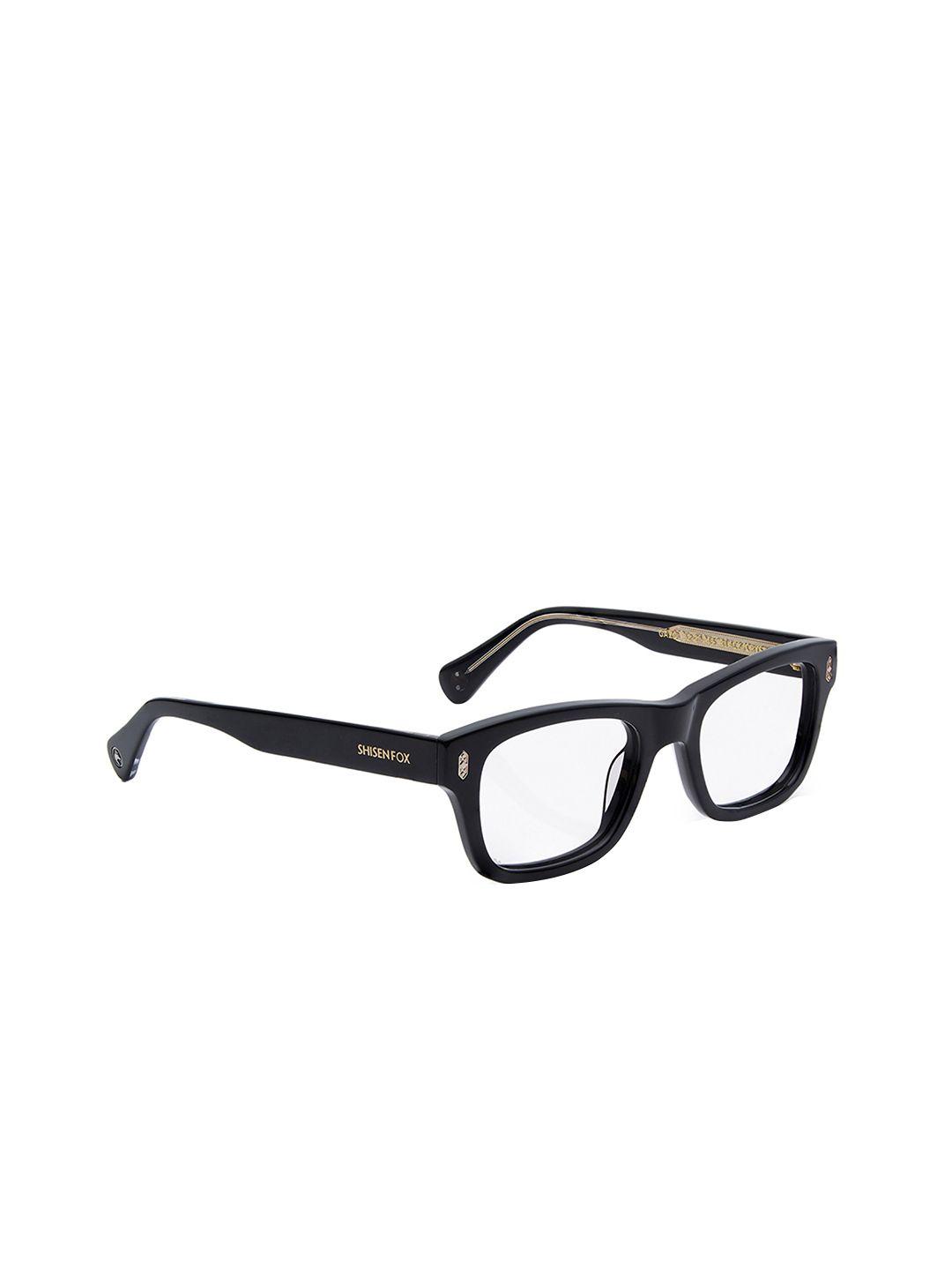 shisen fox unisex full rim square frames