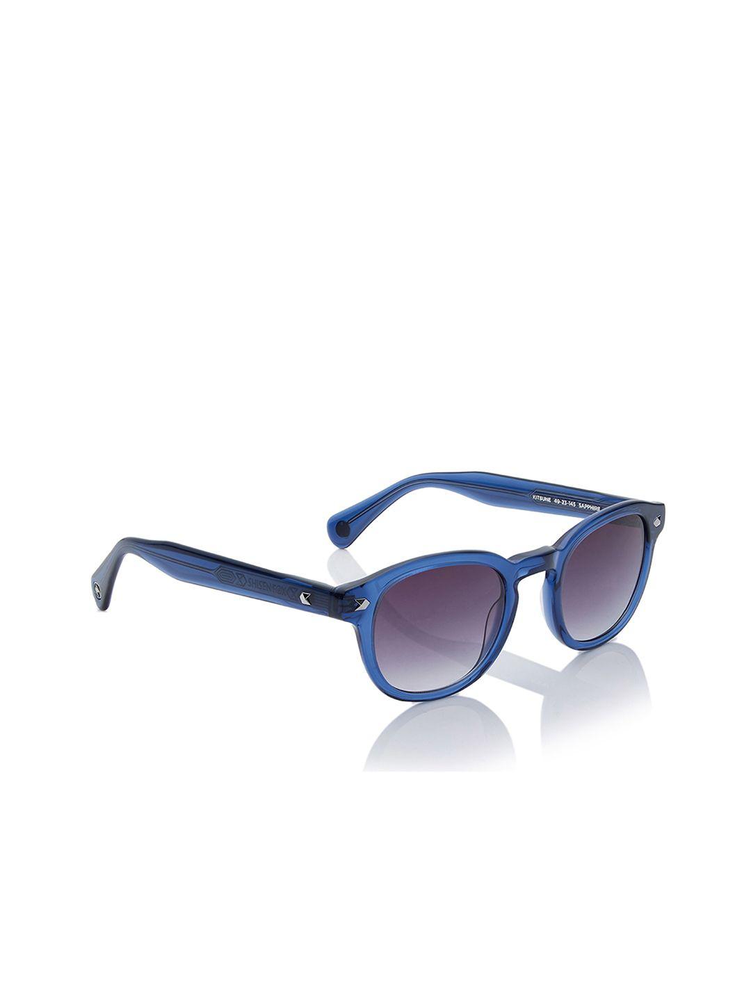 shisen fox unisex round sunglasses with uv protected lens sg032